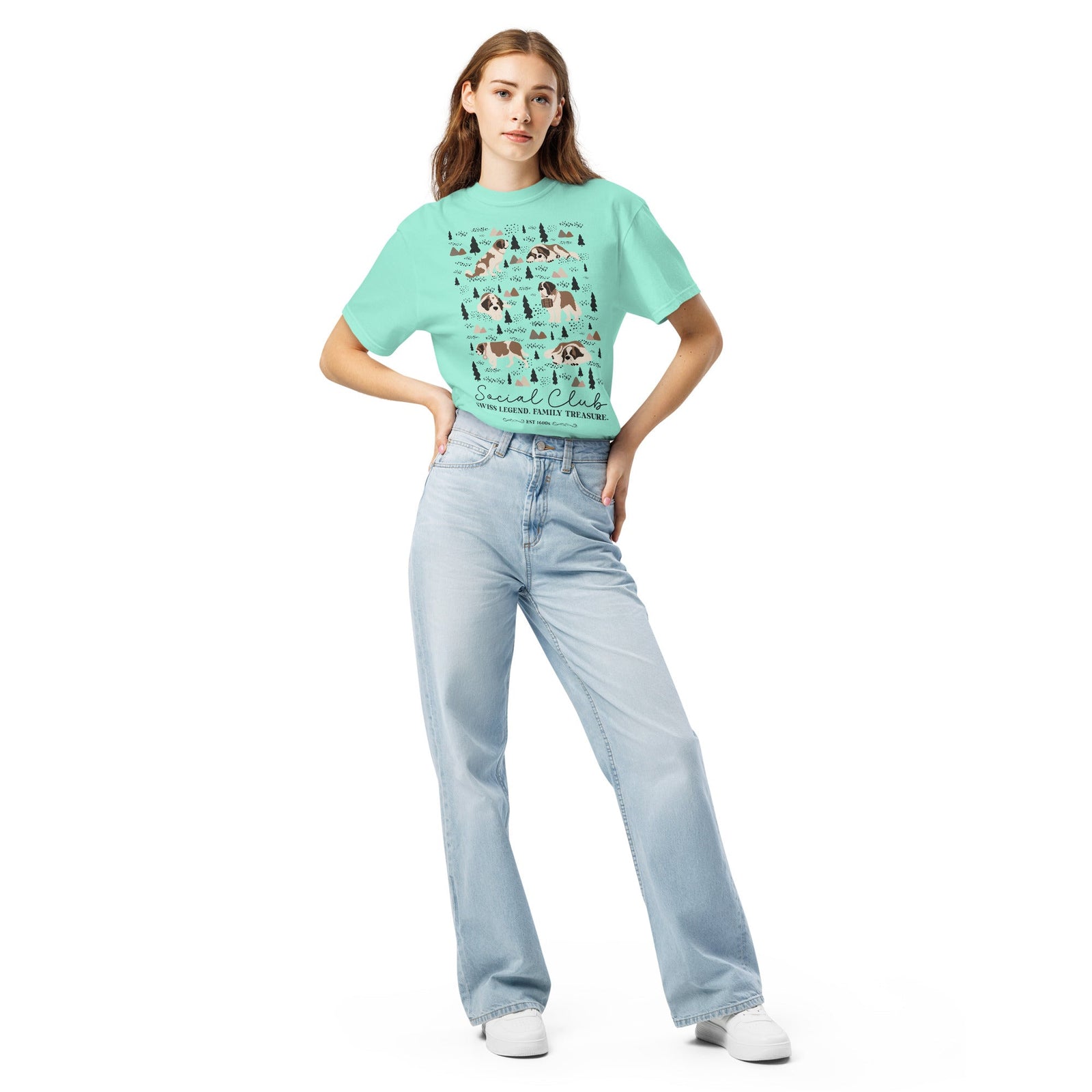 Saint Bernard Social Club T-Shirt - Lights - Lucy + Norman