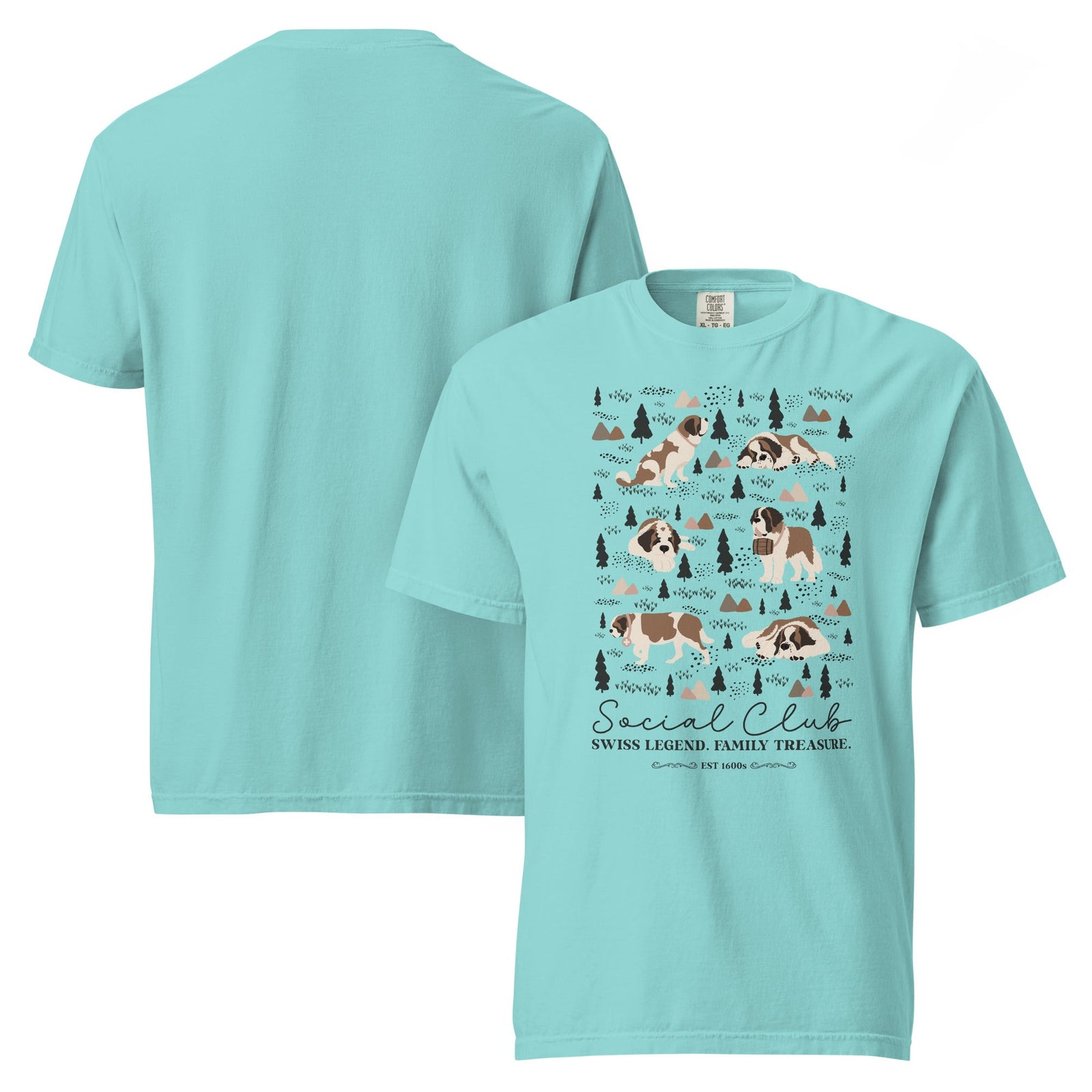 Saint Bernard Social Club T-Shirt - Lights - Lucy + Norman