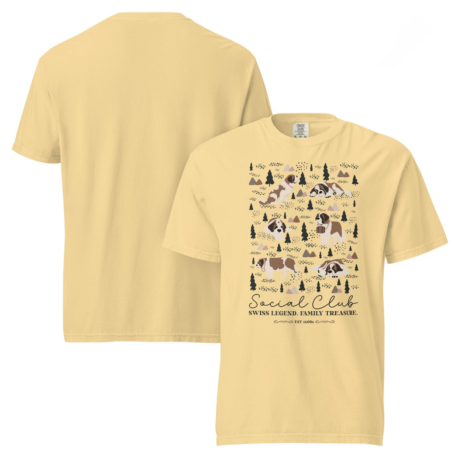Saint Bernard Social Club T-Shirt - Lights - Lucy + Norman