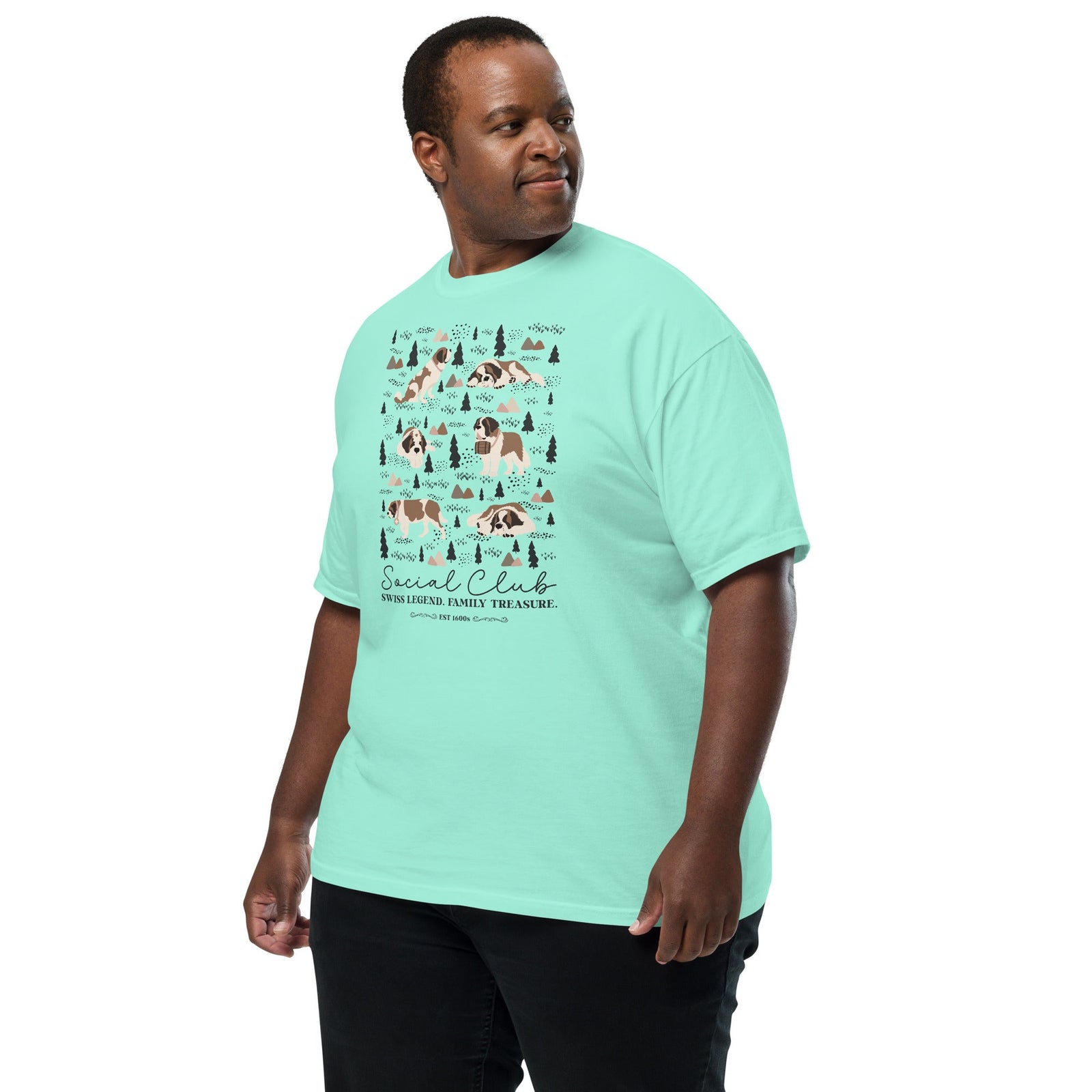 Saint Bernard Social Club T-Shirt - Lights - Lucy + Norman