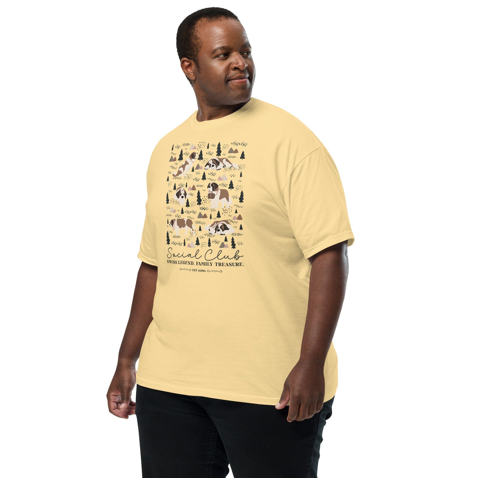 Saint Bernard Social Club T-Shirt - Lights - Lucy + Norman