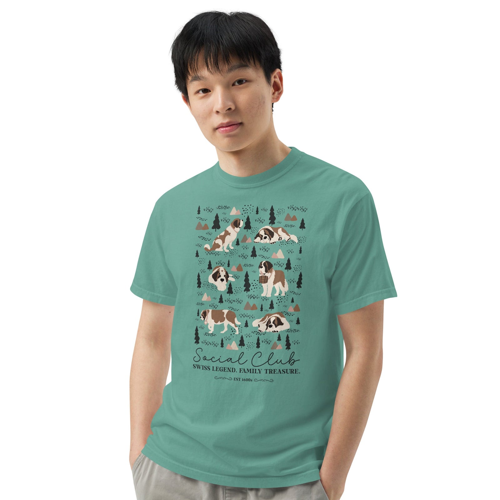 Saint Bernard Social Club T-Shirt - Lights - Lucy + Norman