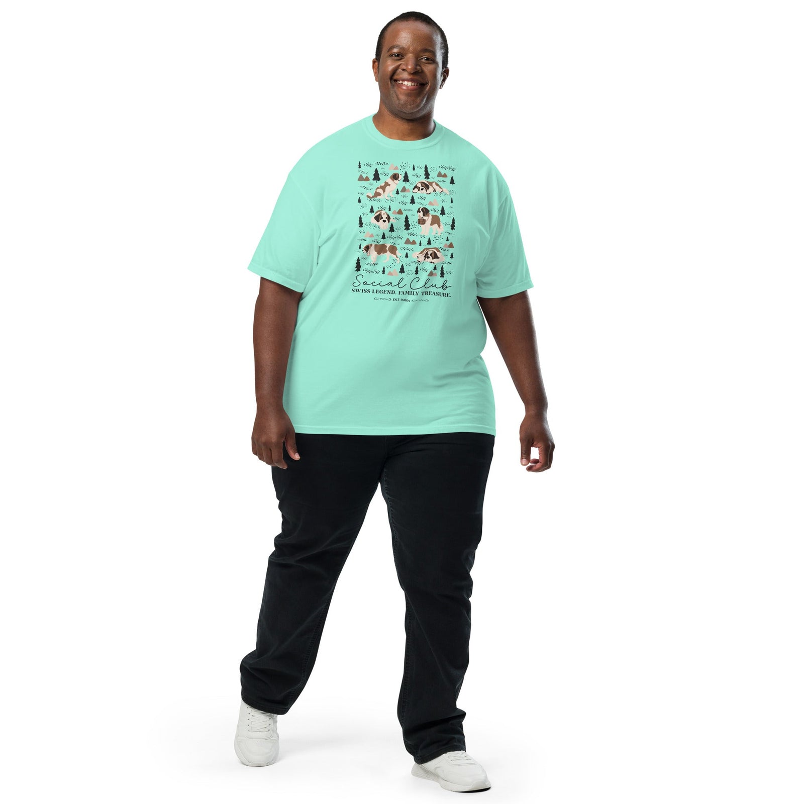 Saint Bernard Social Club T-Shirt - Lights - Lucy + Norman