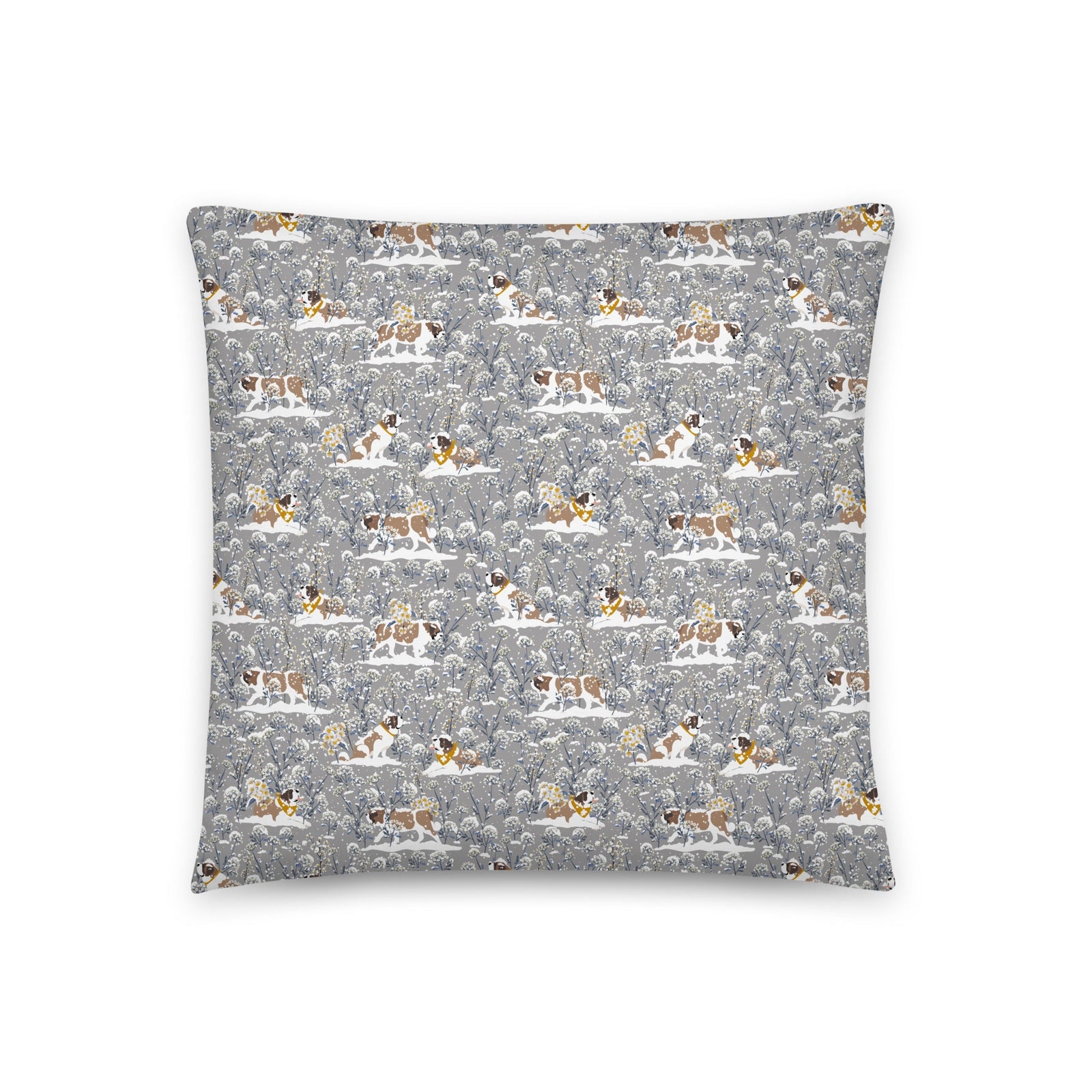 Saint Snowflowers Throw Pillow - Lucy + Norman