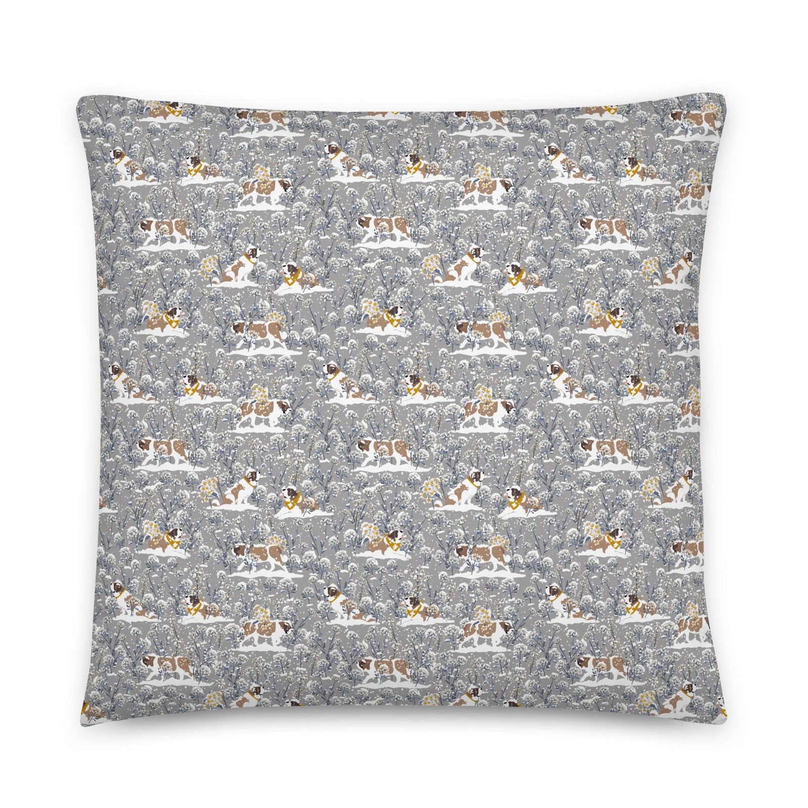 Saint Snowflowers Throw Pillow - Lucy + Norman