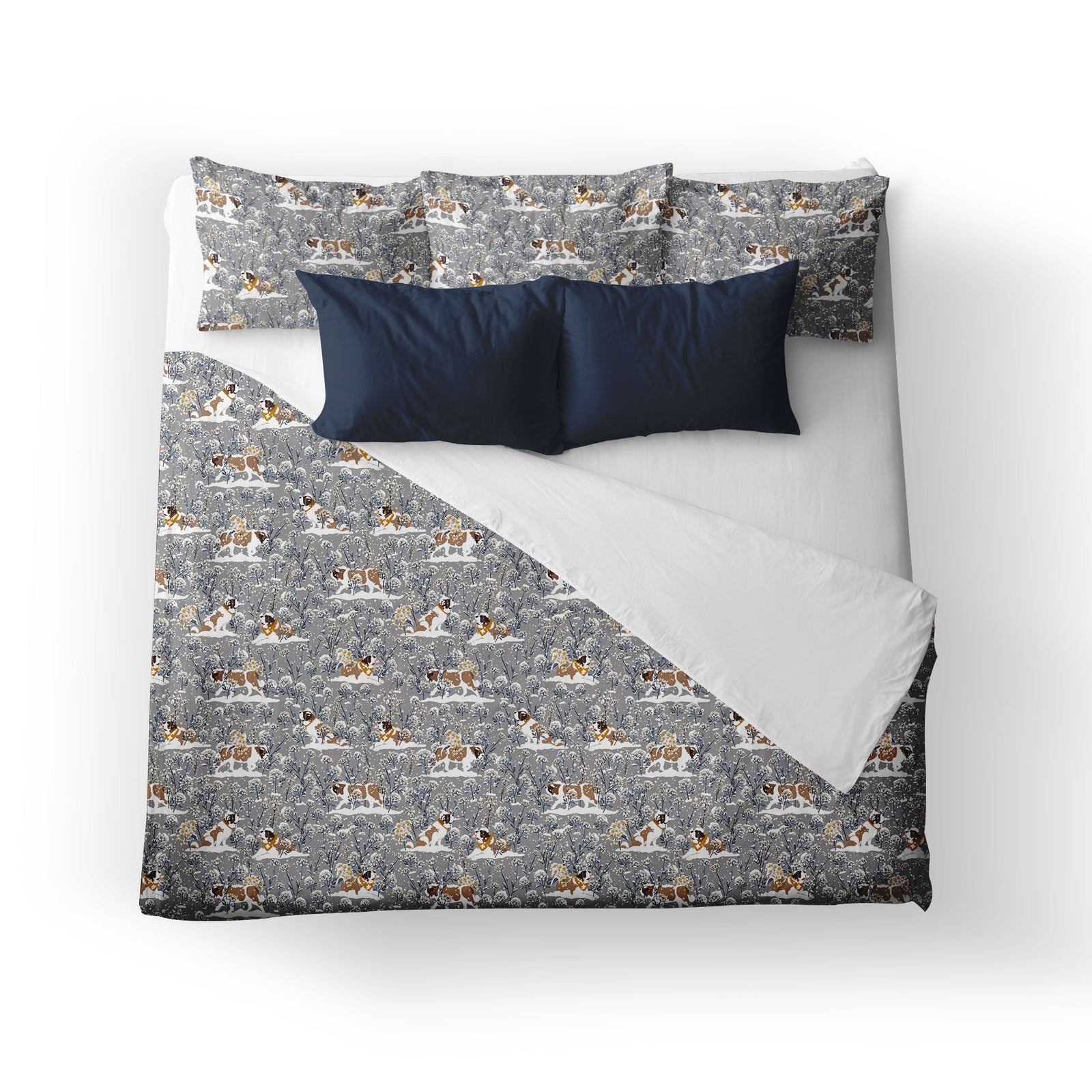 Snowflowers Duvet Cover - Lucy + Norman