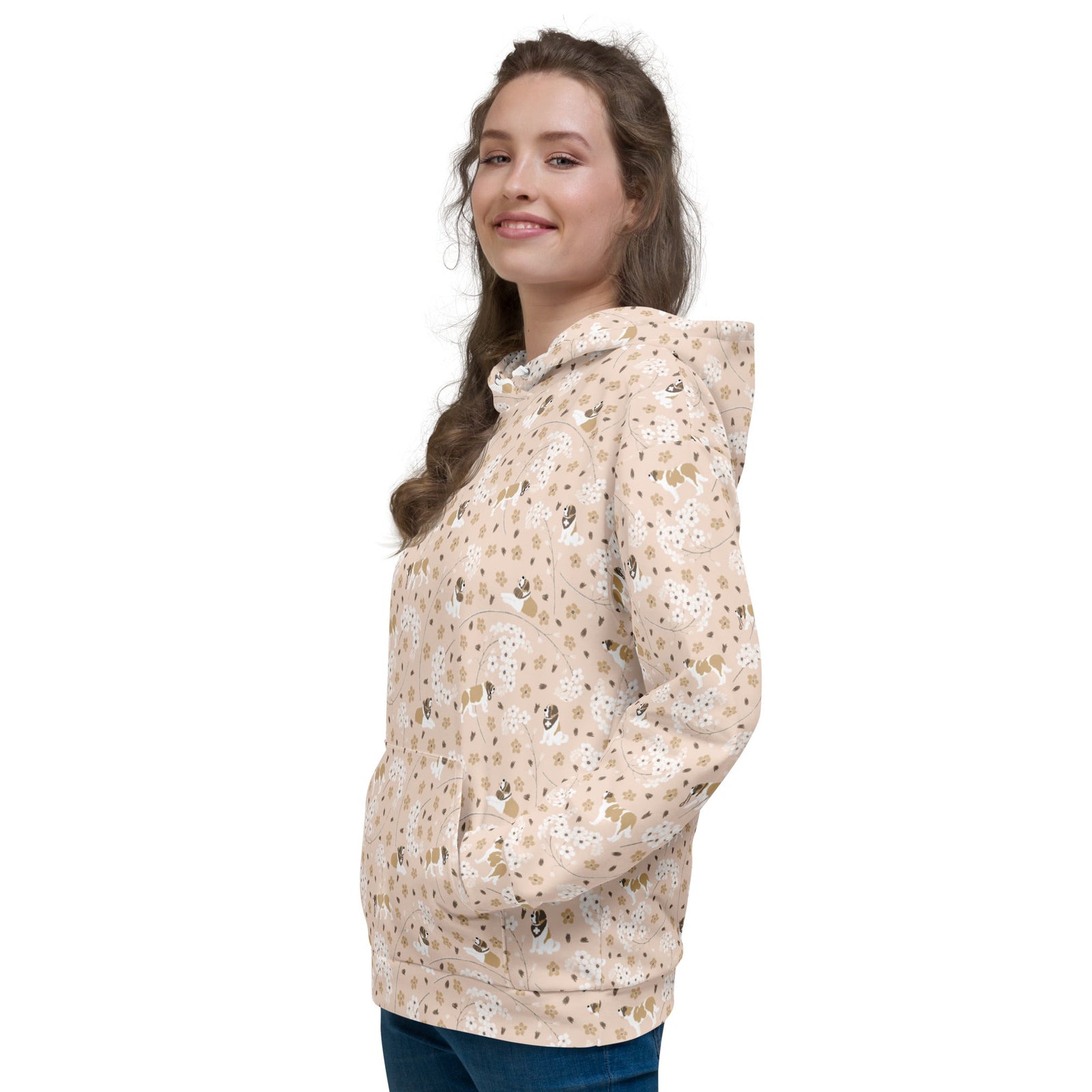 St Bernard Forget Me Not Hoodie - Lucy + Norman