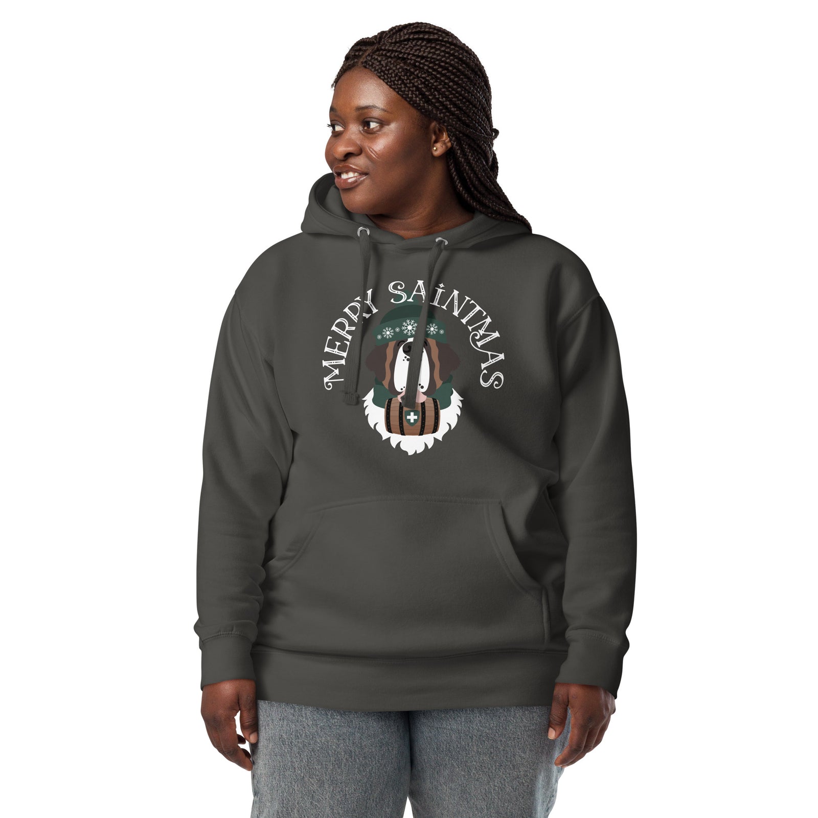 Merry Saintmas Green Hoodie - Lucy + Norman