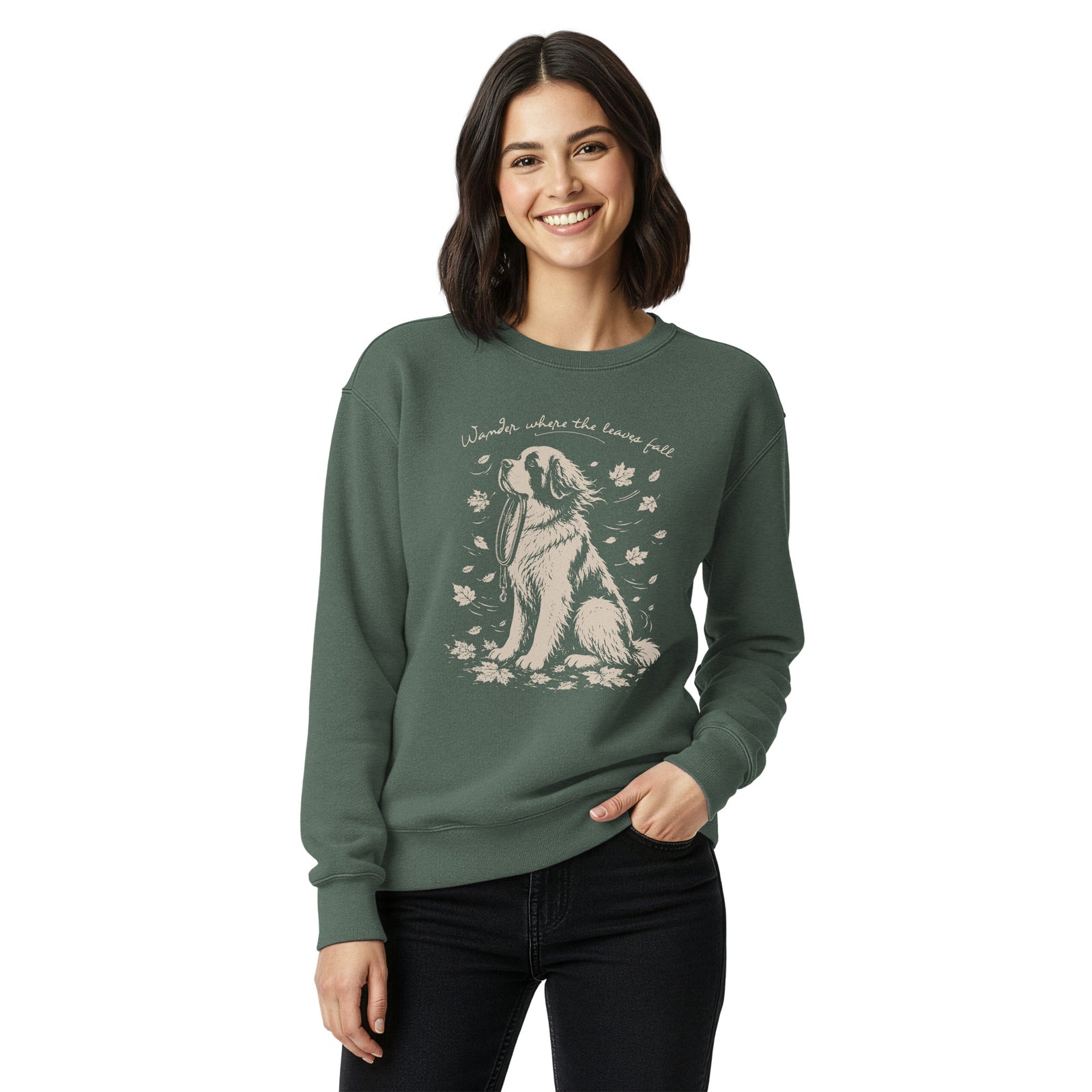 Wander Where the Leaves Fall Comfort Colors® Sweatshirt