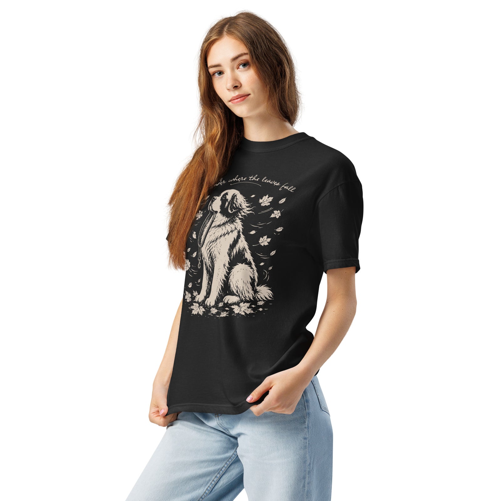 Wander Where the Leaves Fall Heavyweight T-shirt