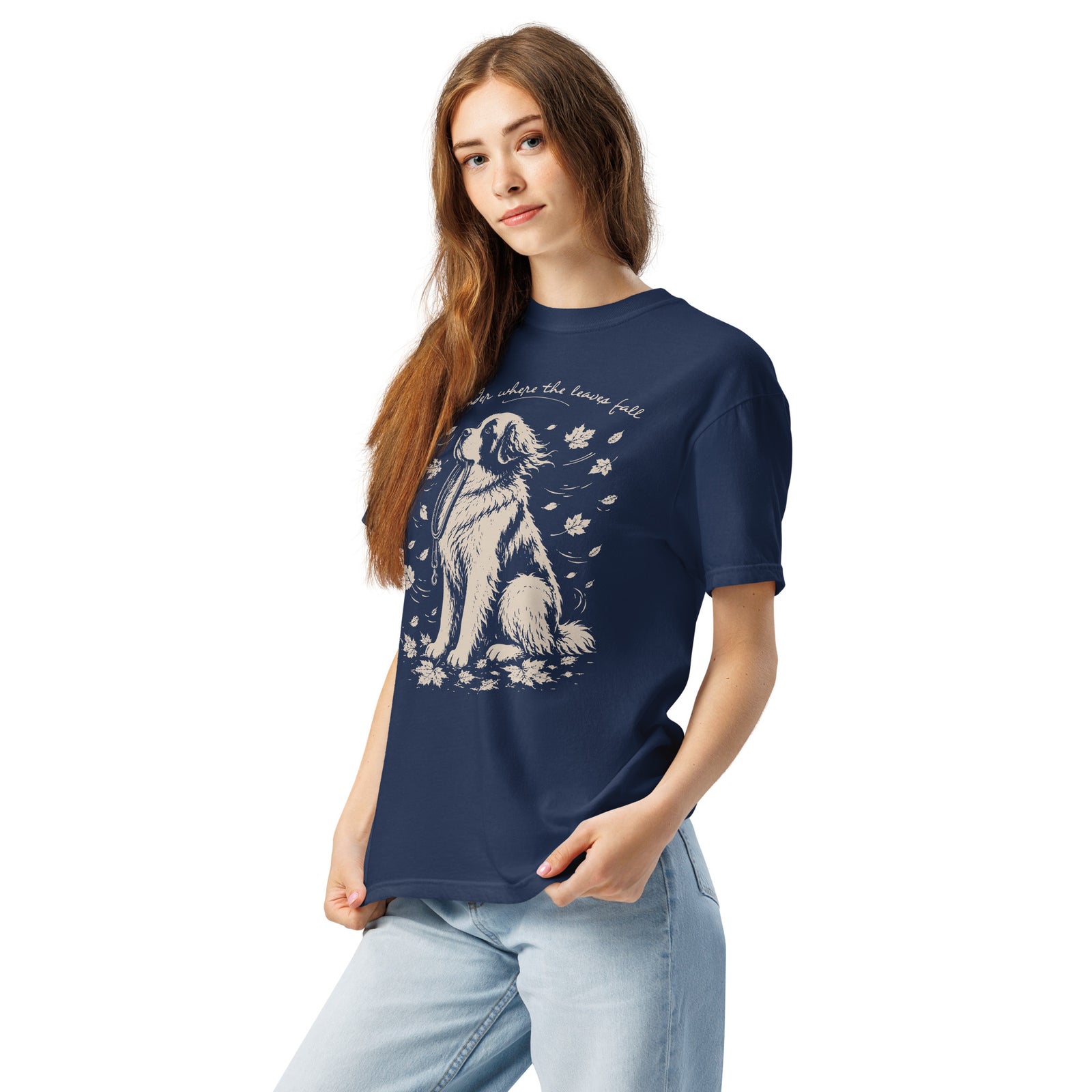 Wander Where the Leaves Fall Heavyweight T-shirt