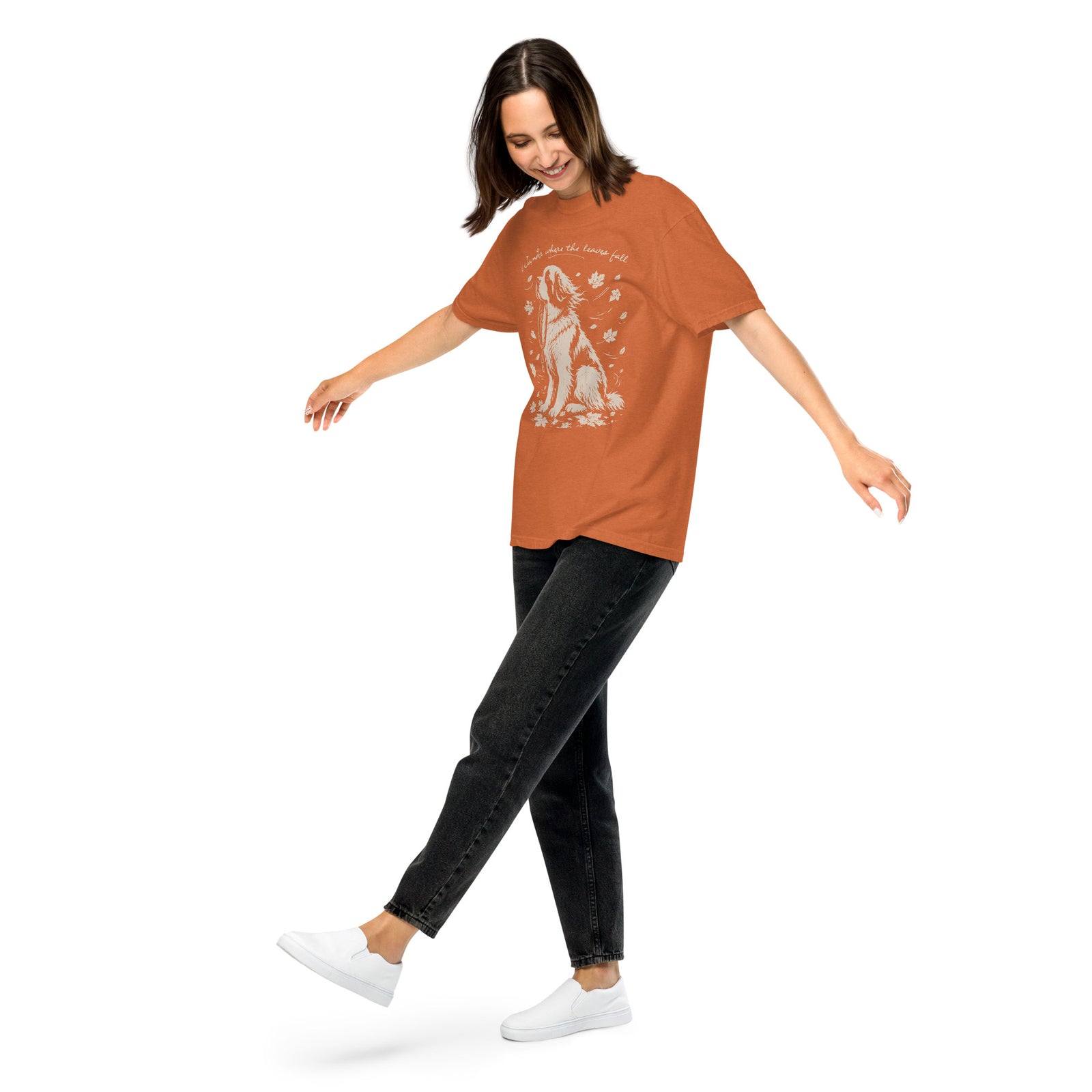 Wander Where the Leaves Fall Heavyweight T-shirt