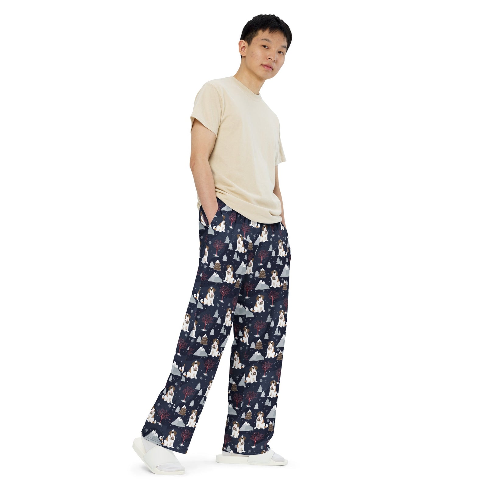 Alpine Night Unisex Wide Lounge Pants - Lucy + Norman
