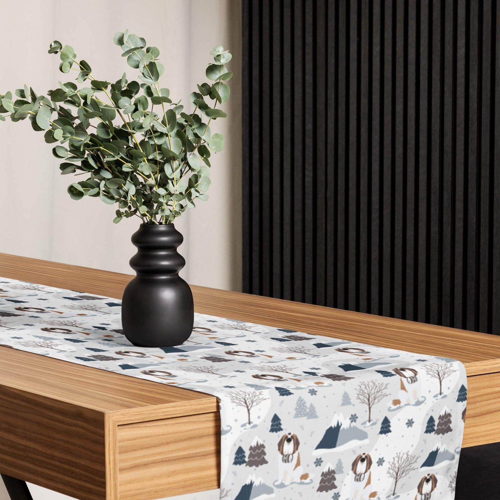 Alpine Saint Bernard Table Runner - Lucy + Norman
