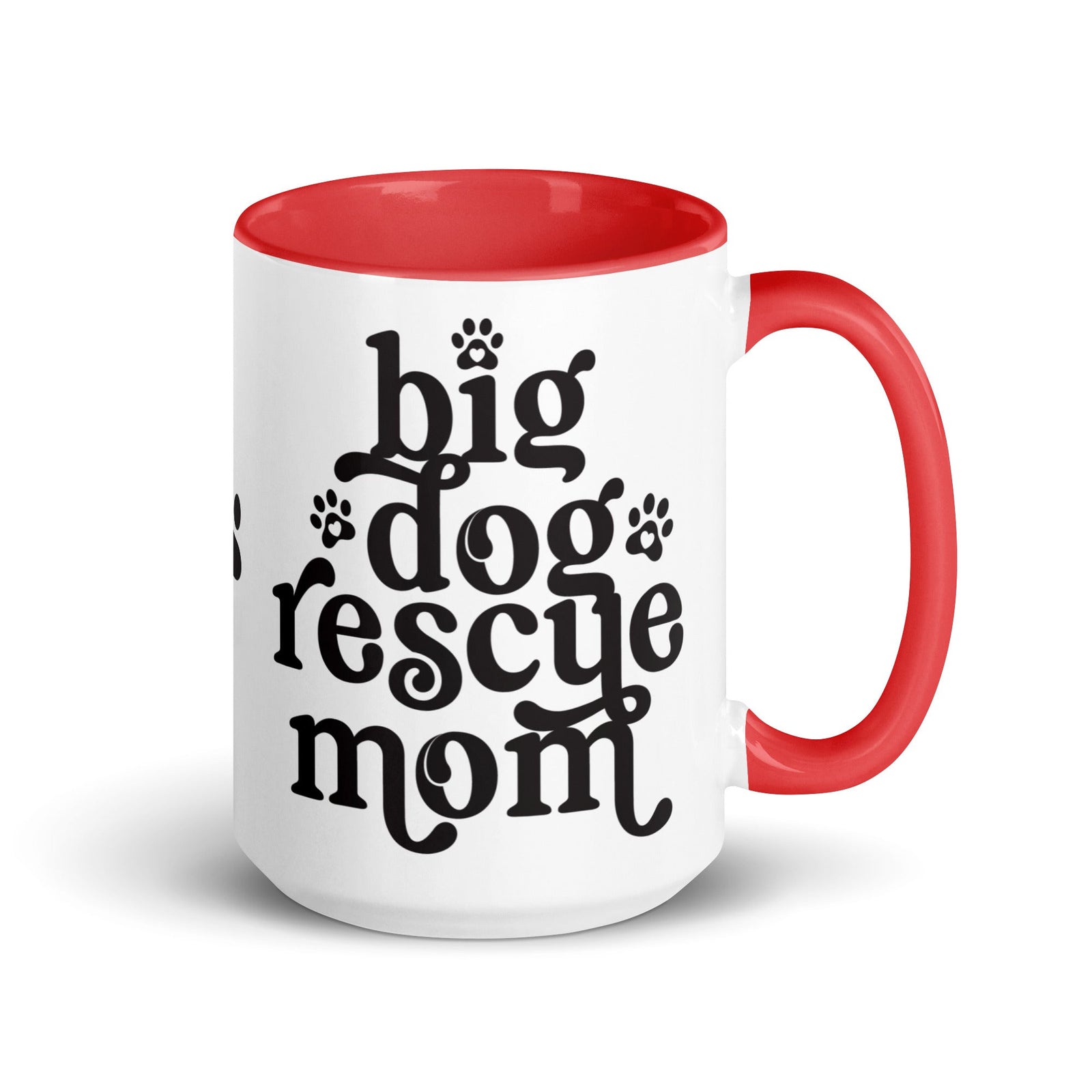 Big Dog Rescue Mom Mug with Color Inside - Lucy + Norman