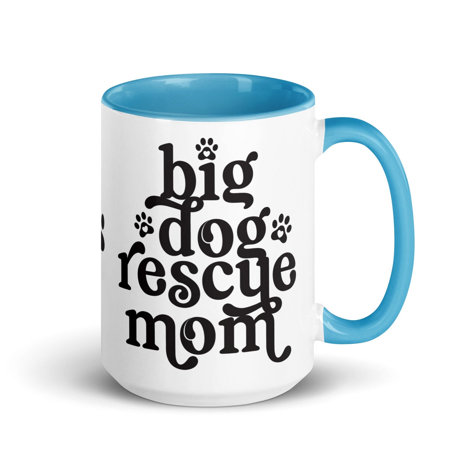 Big Dog Rescue Mom Mug with Color Inside - Lucy + Norman