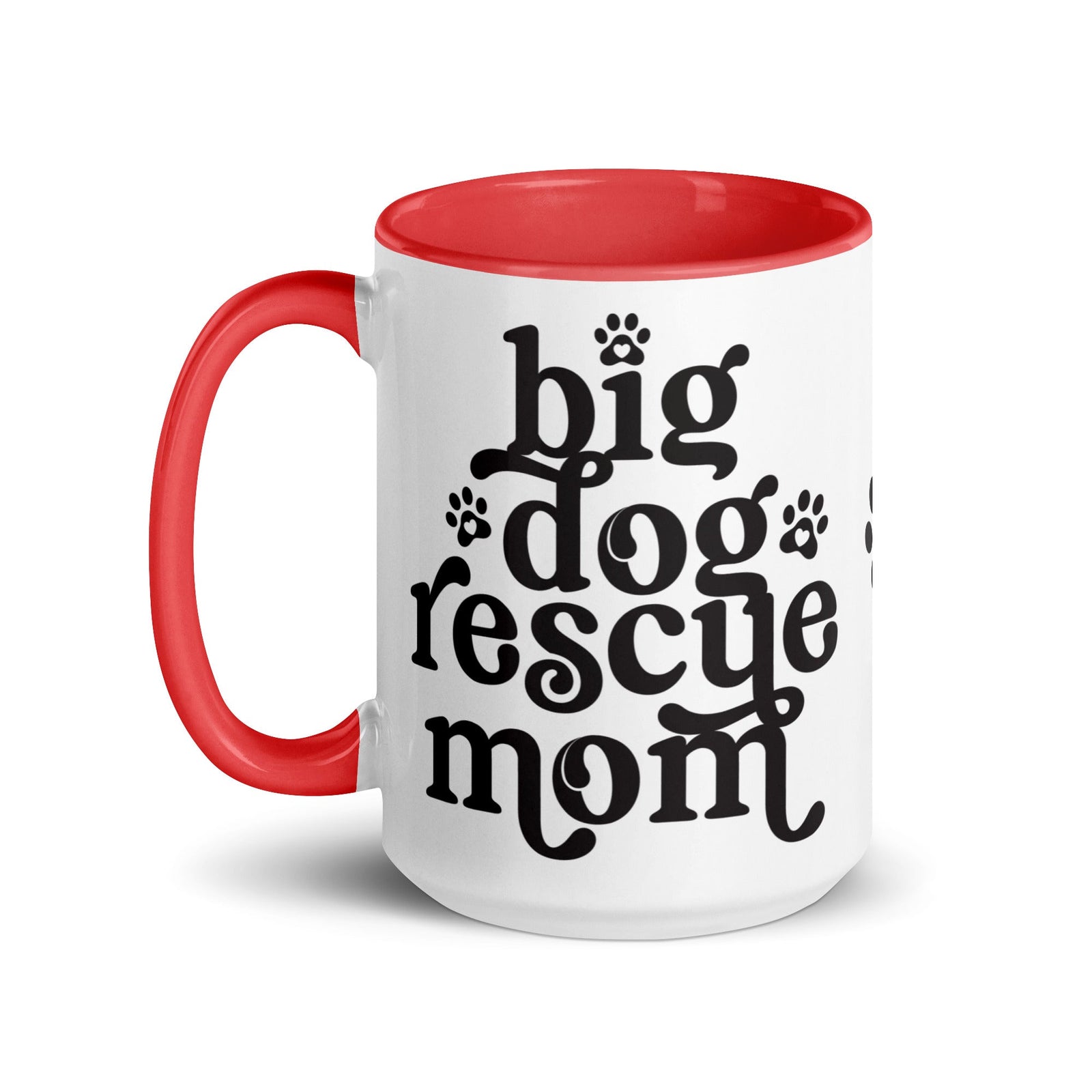 Big Dog Rescue Mom Mug with Color Inside - Lucy + Norman