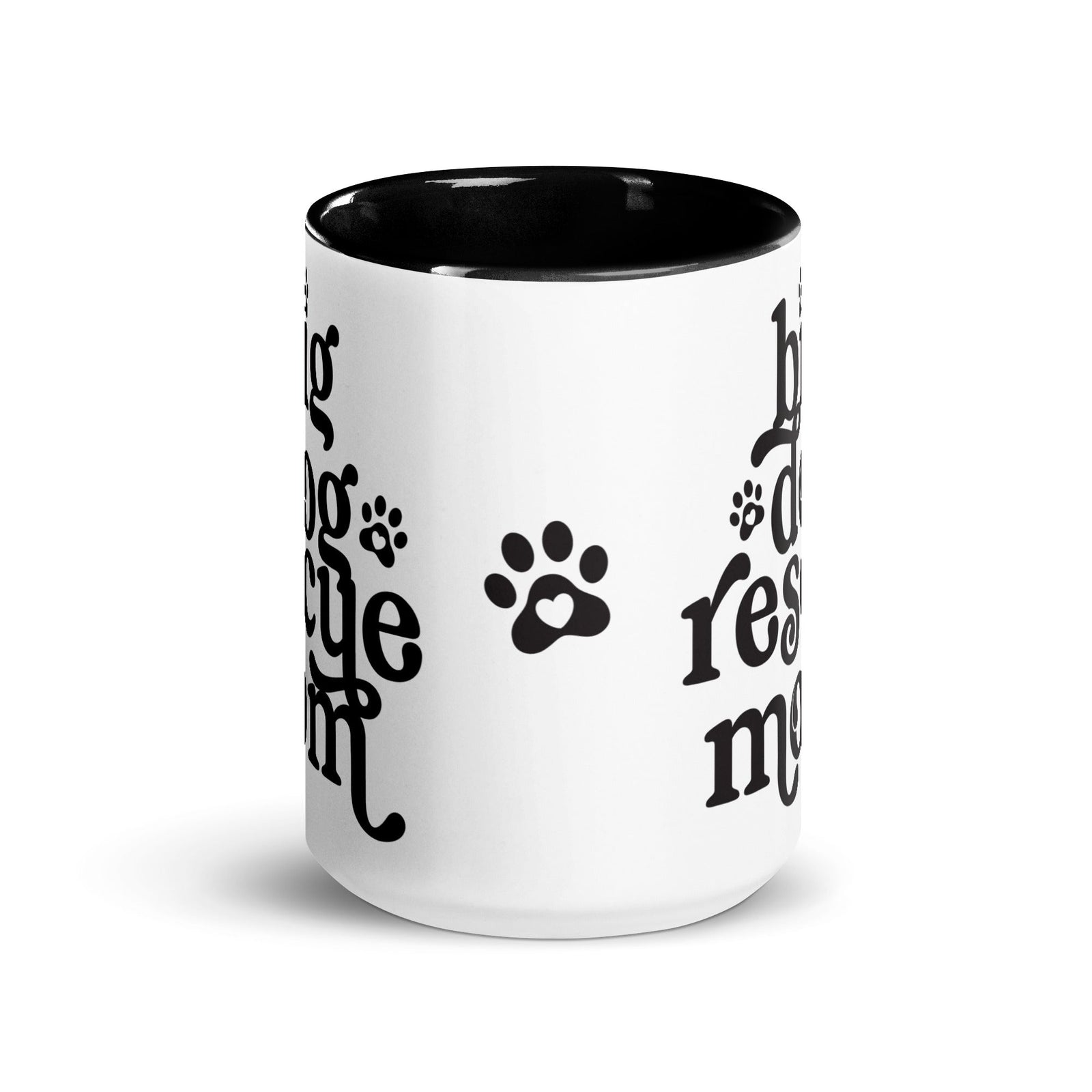 Big Dog Rescue Mom Mug with Color Inside - Lucy + Norman