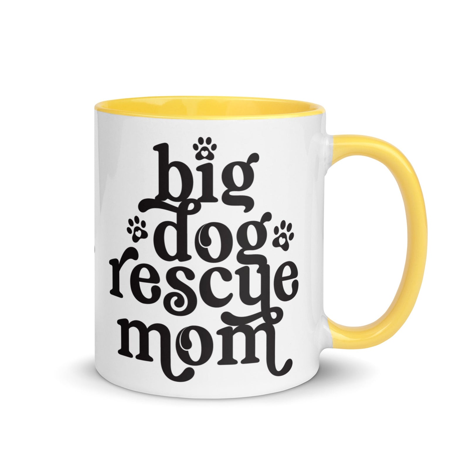 Big Dog Rescue Mom Mug with Color Inside - Lucy + Norman
