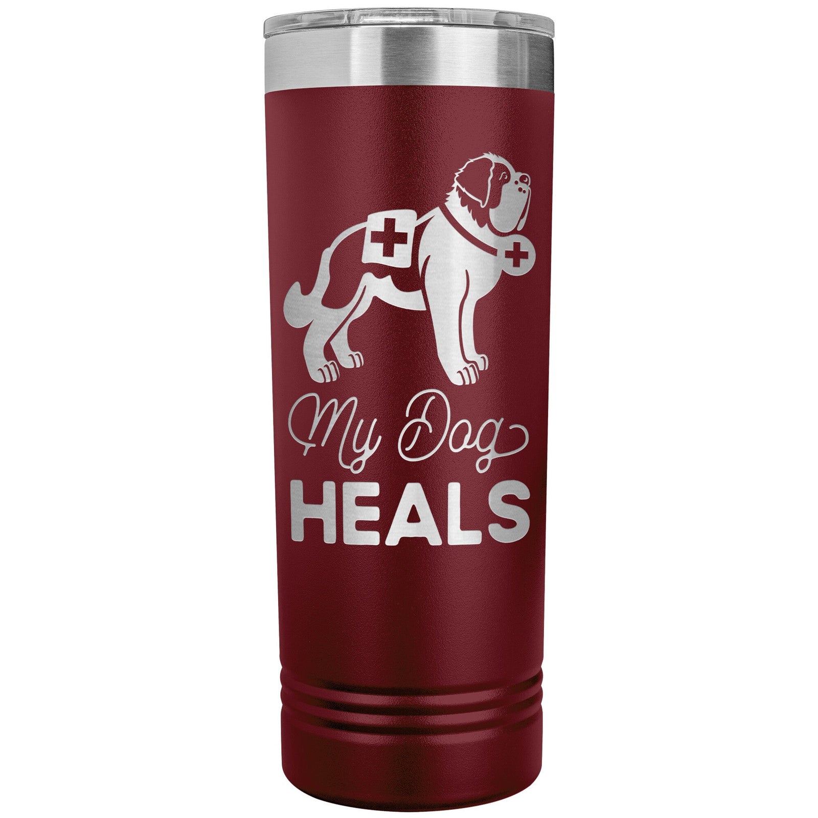 My Dog Heals Skinny Tumbler - Lucy + Norman