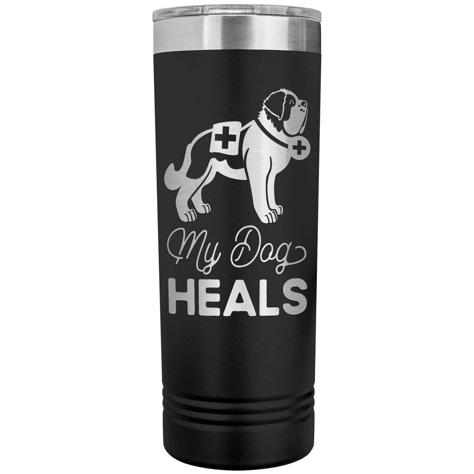 My Dog Heals Skinny Tumbler - Lucy + Norman