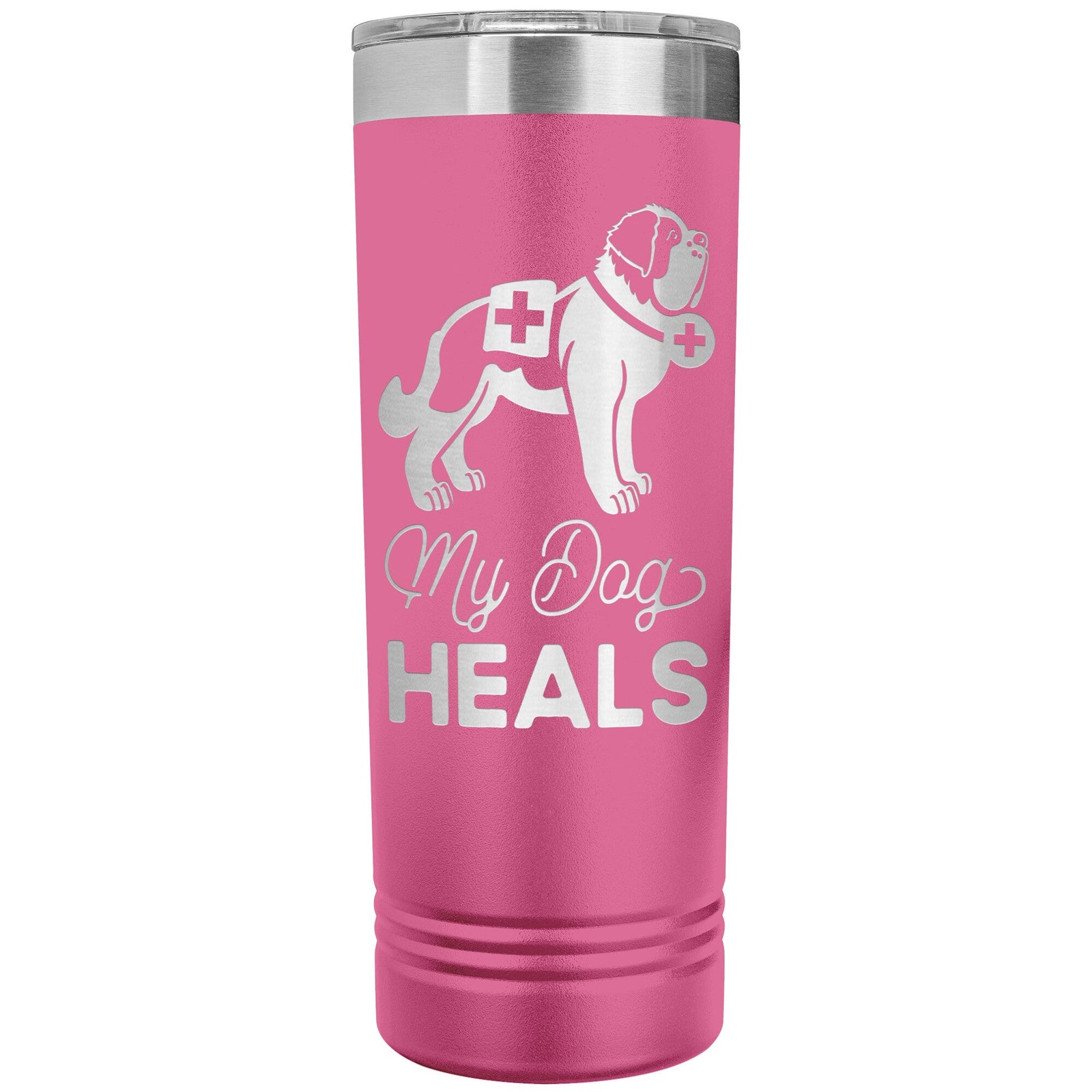 My Dog Heals Skinny Tumbler - Lucy + Norman