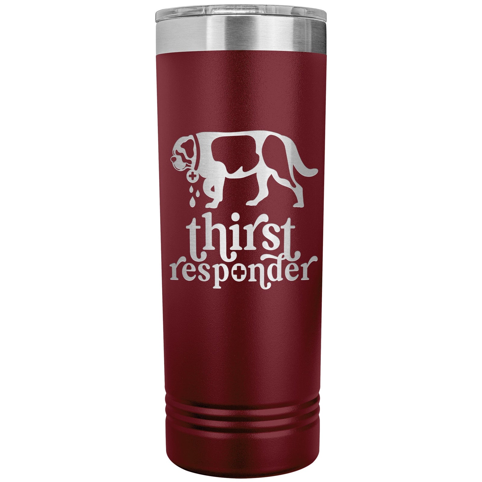 Saint Bernard Dog Thirst Responder Skinny Tumbler - Lucy + Norman
