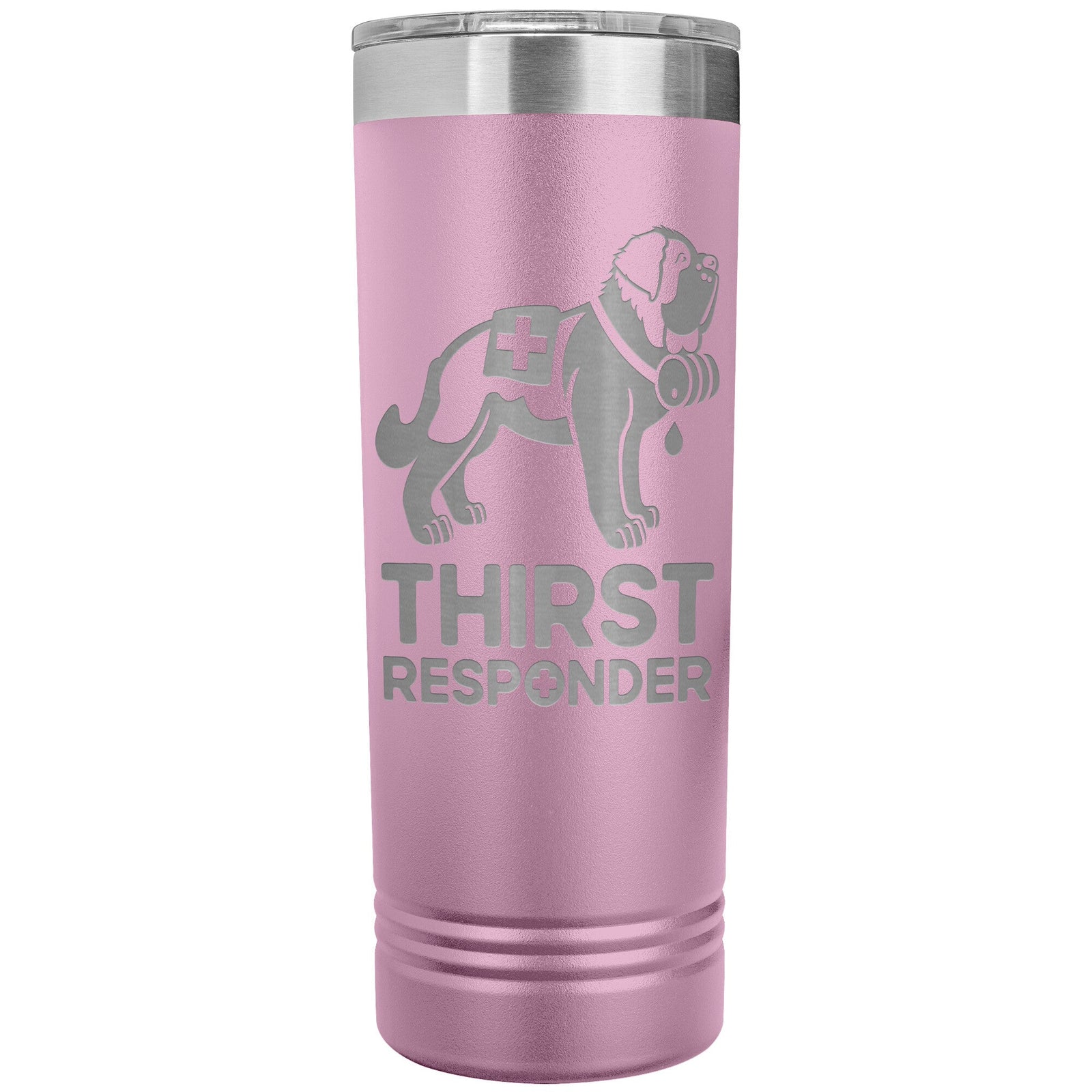 Saint Bernard Dog Thirst Responder Skinny Tumbler - Lucy + Norman