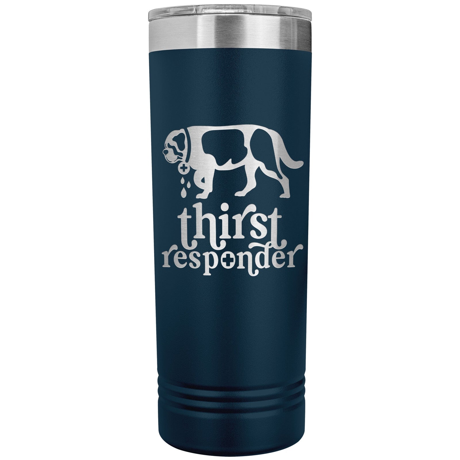 Saint Bernard Dog Thirst Responder Skinny Tumbler - Lucy + Norman