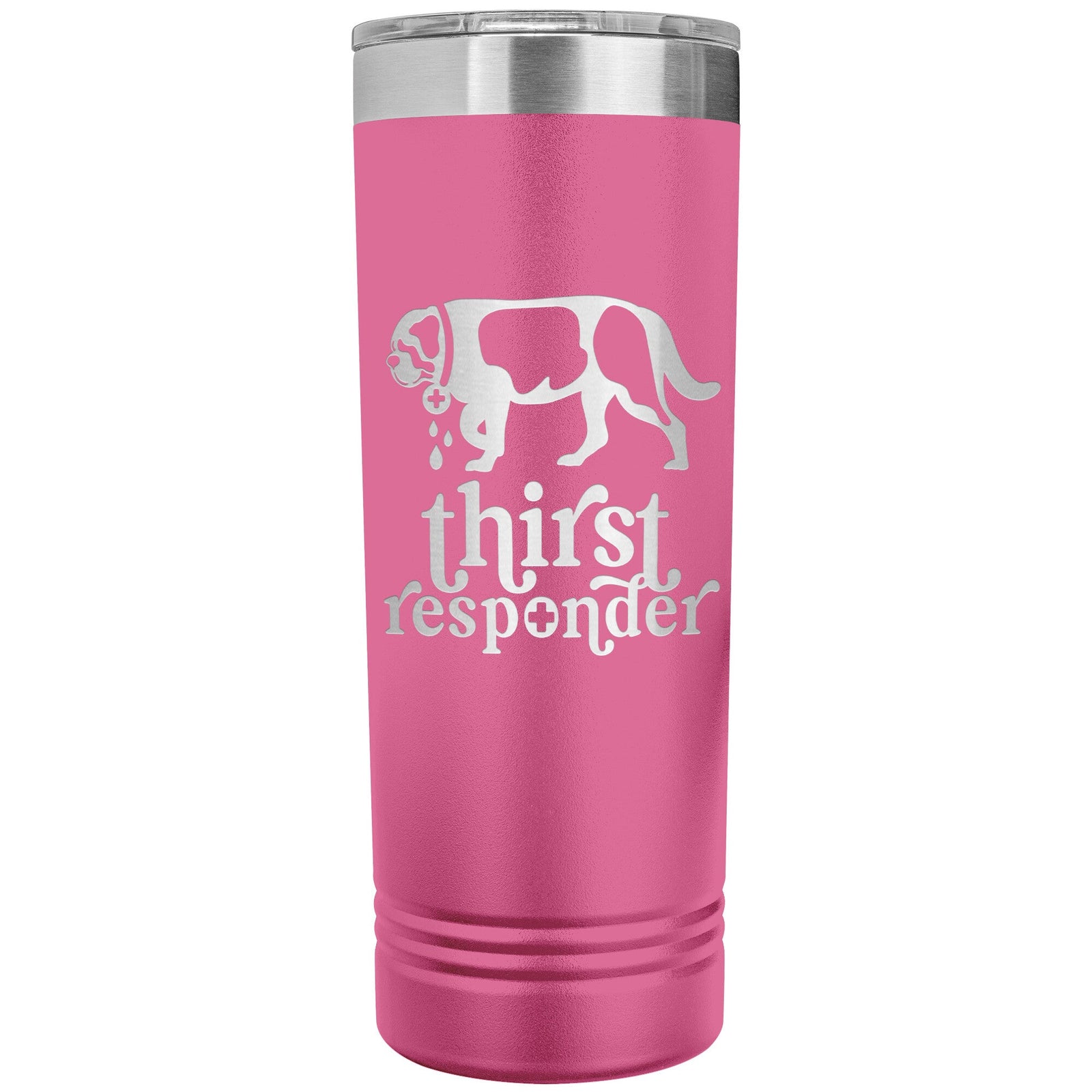 Saint Bernard Dog Thirst Responder Skinny Tumbler - Lucy + Norman
