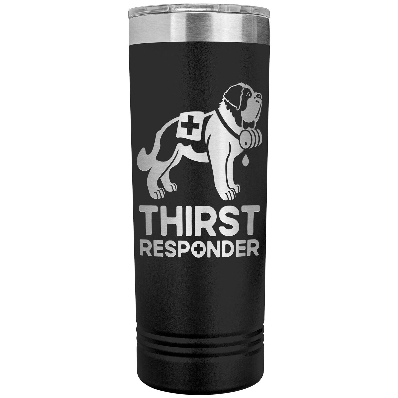 Saint Bernard Dog Thirst Responder Skinny Tumbler - Lucy + Norman