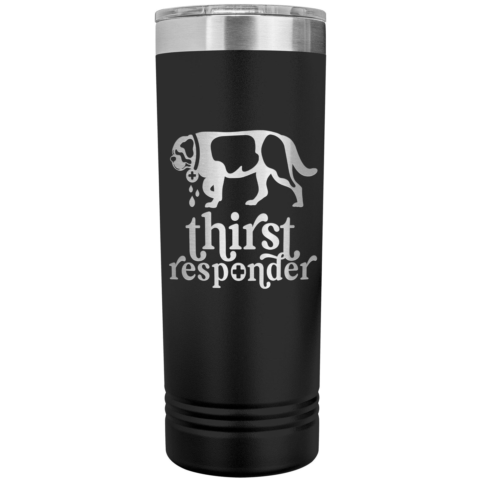 Saint Bernard Dog Thirst Responder Skinny Tumbler - Lucy + Norman