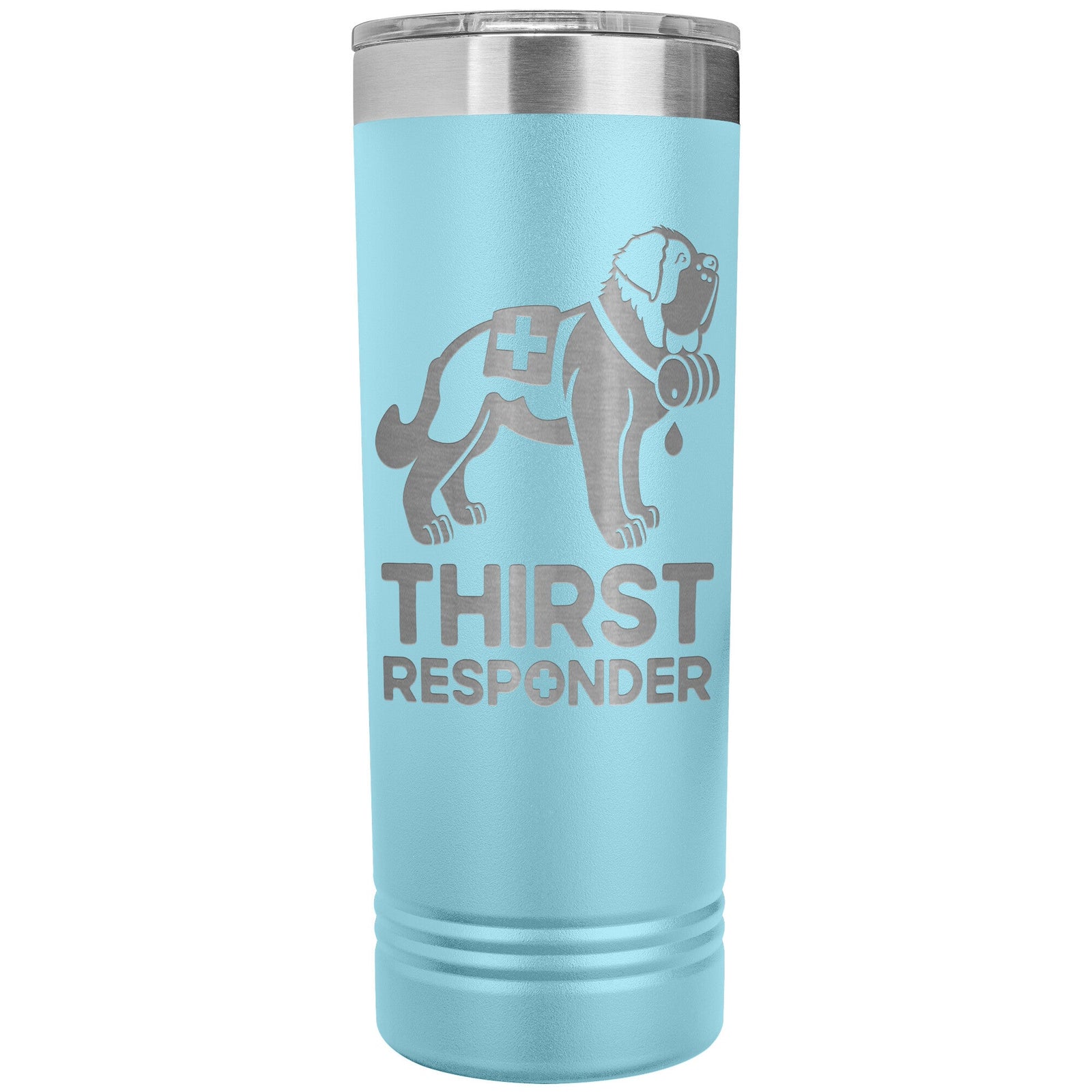 Saint Bernard Dog Thirst Responder Skinny Tumbler - Lucy + Norman