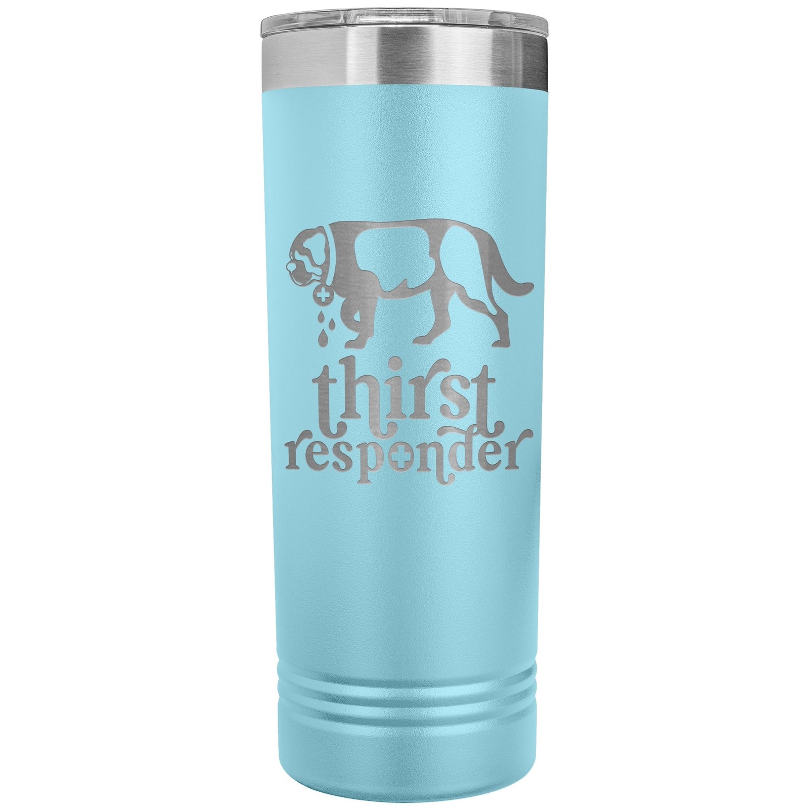 Saint Bernard Dog Thirst Responder Skinny Tumbler - Lucy + Norman
