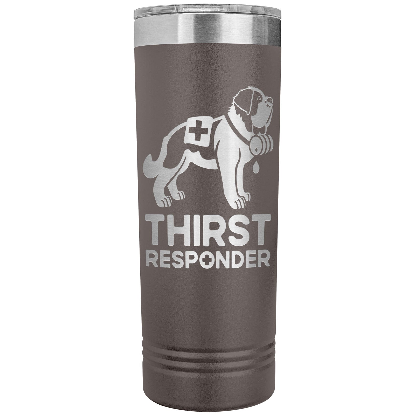 Saint Bernard Dog Thirst Responder Skinny Tumbler - Lucy + Norman