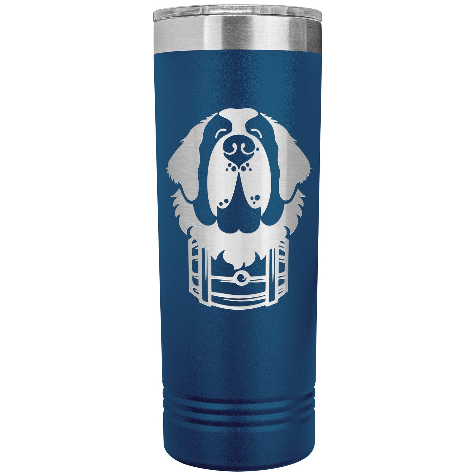 Saint Bernard Dog with Barrel Skinny Tumbler - Lucy + Norman