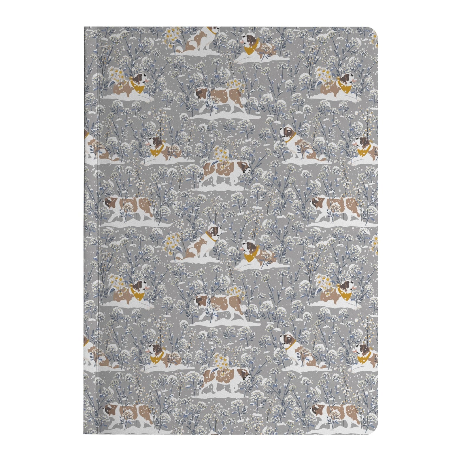 Snowflower Saint Bernard Dog Journal - Lucy + Norman