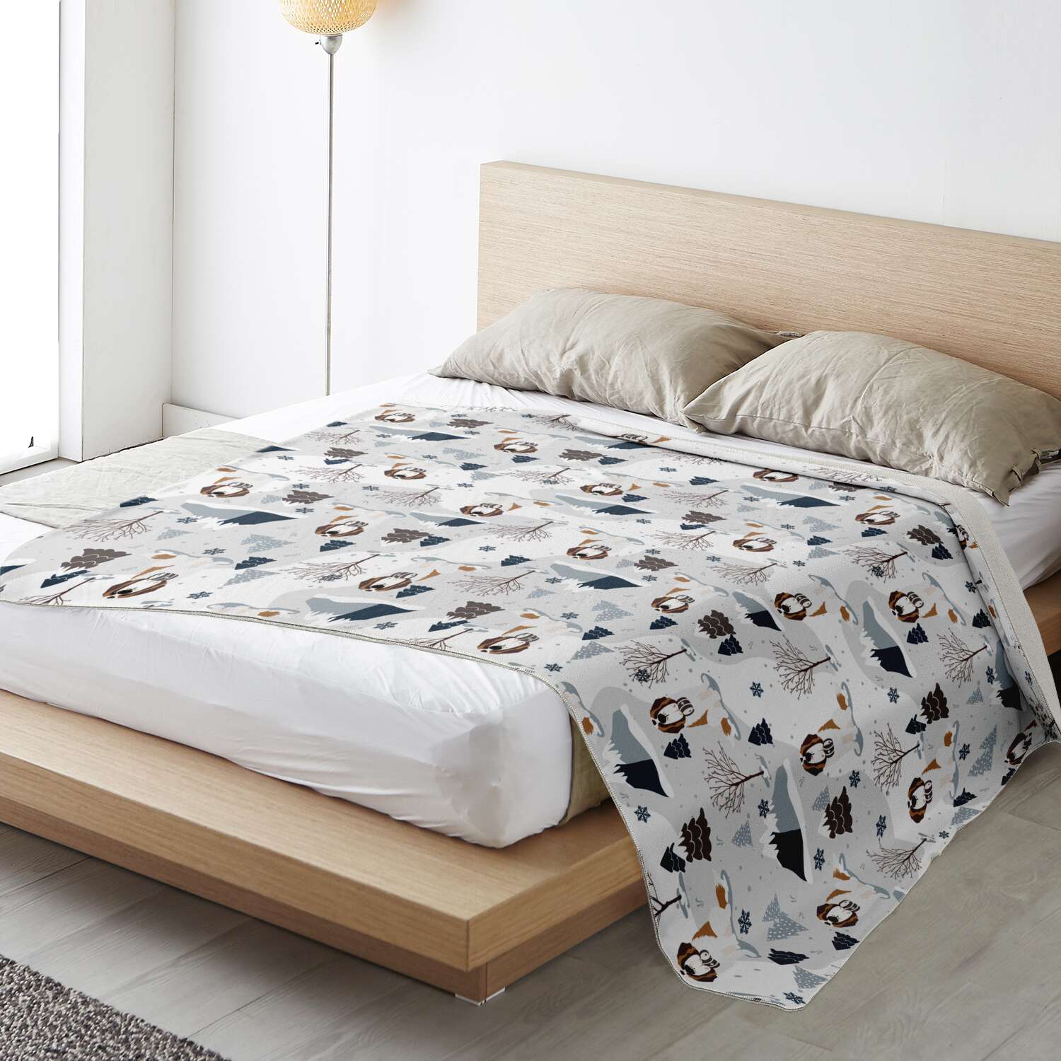 Snowy Alpine Luxe Blanket - Lucy + Norman