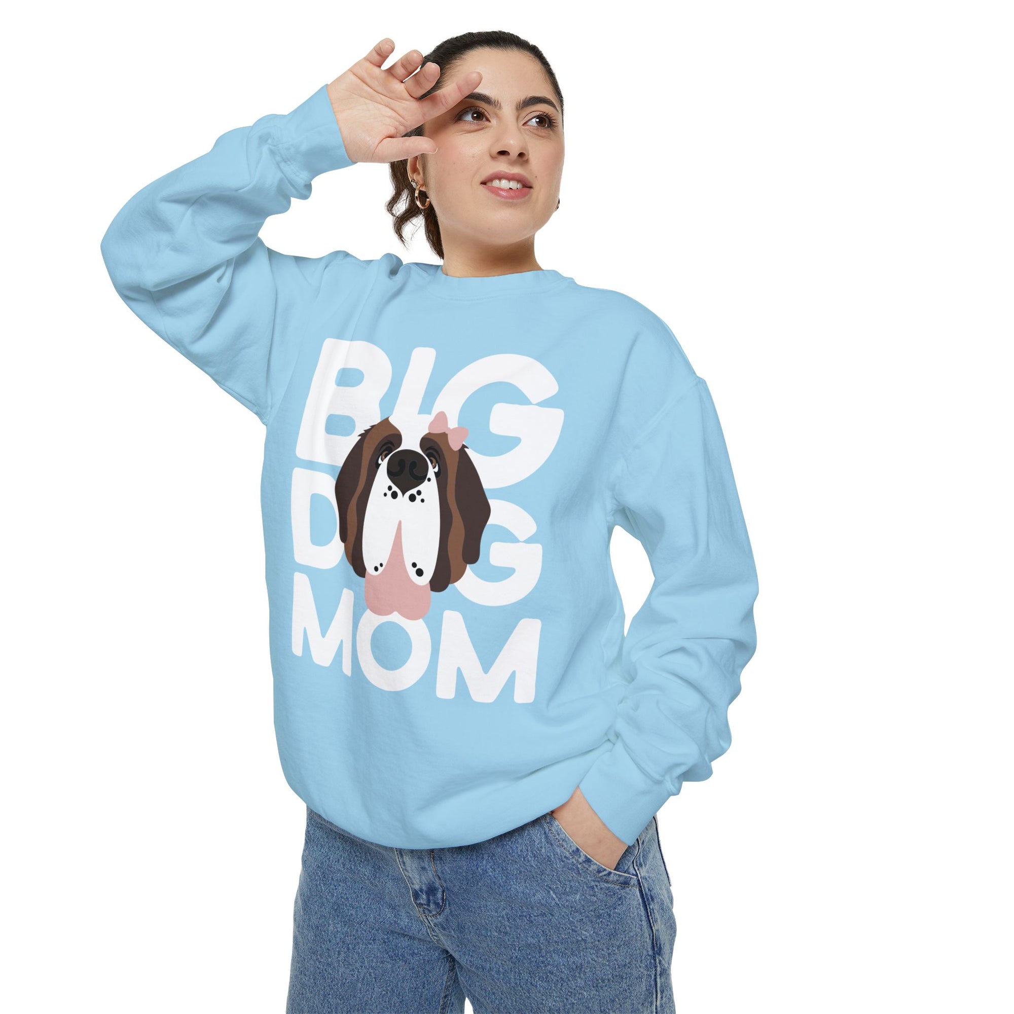 Female Big Dog Mom Comfort Colors Sweatshirt - Lucy + Norman