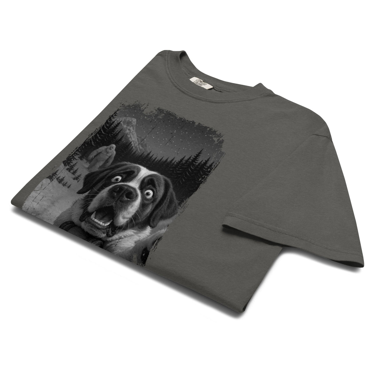 Abominable Snowman Saint Bernard Selfie T-shirt - Lucy + Norman