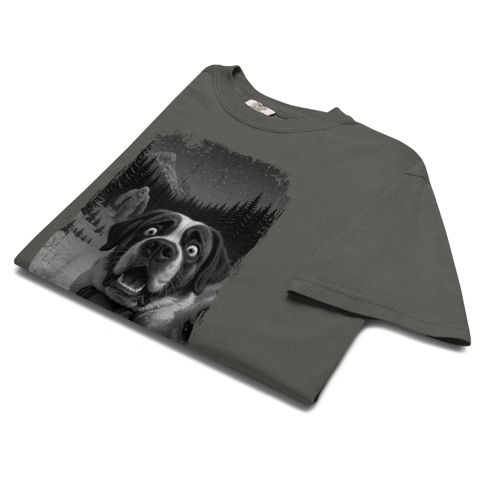 Abominable Snowman Saint Bernard Selfie T-shirt - Lucy + Norman