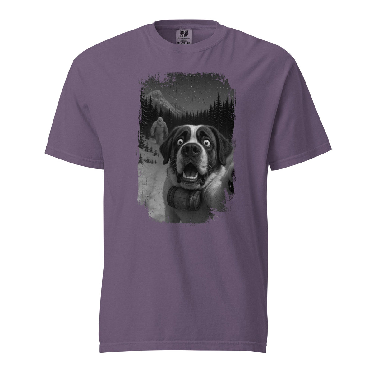 Abominable Snowman Saint Bernard Selfie T-shirt - Lucy + Norman