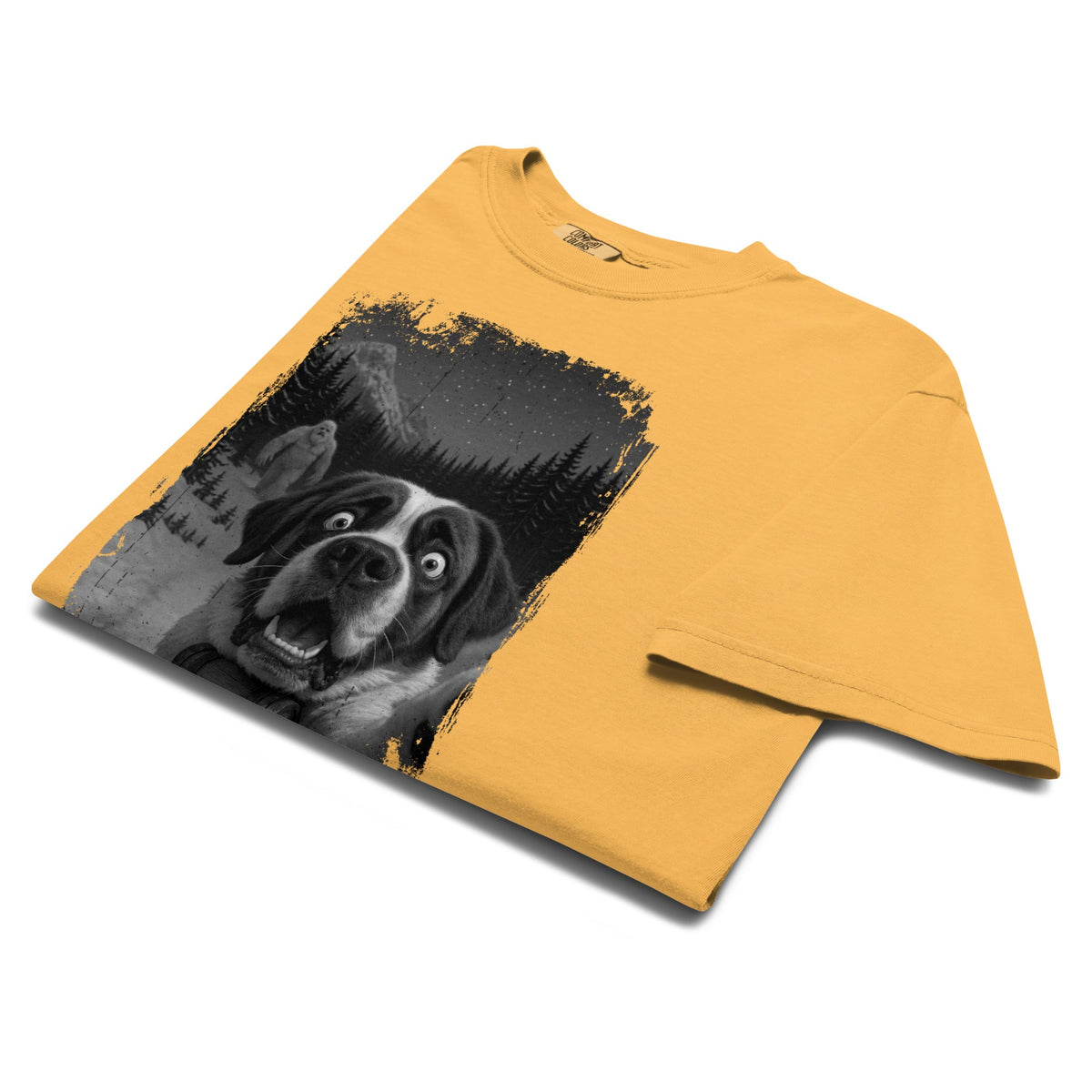 Abominable Snowman Saint Bernard Selfie T-shirt - Lucy + Norman