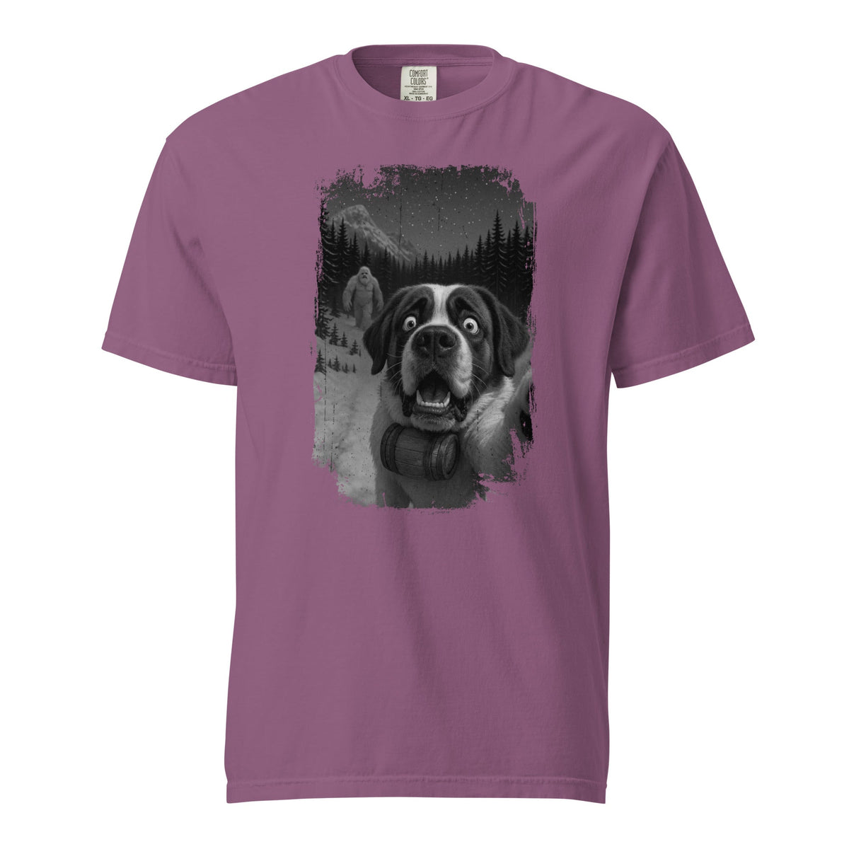 Abominable Snowman Saint Bernard Selfie T-shirt - Lucy + Norman
