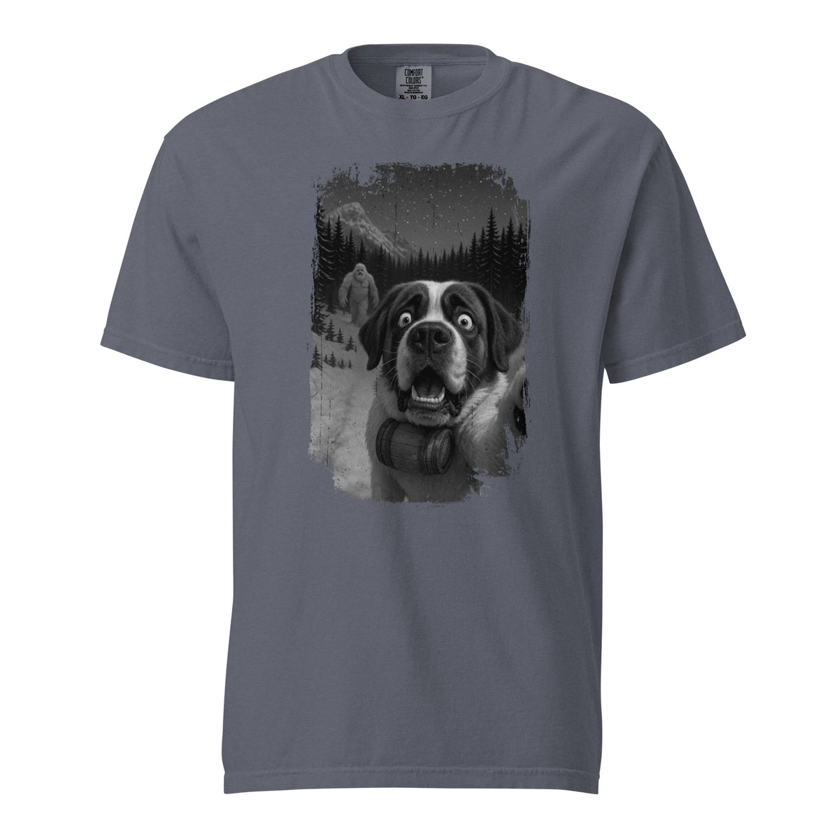 Abominable Snowman Saint Bernard Selfie T-shirt - Lucy + Norman