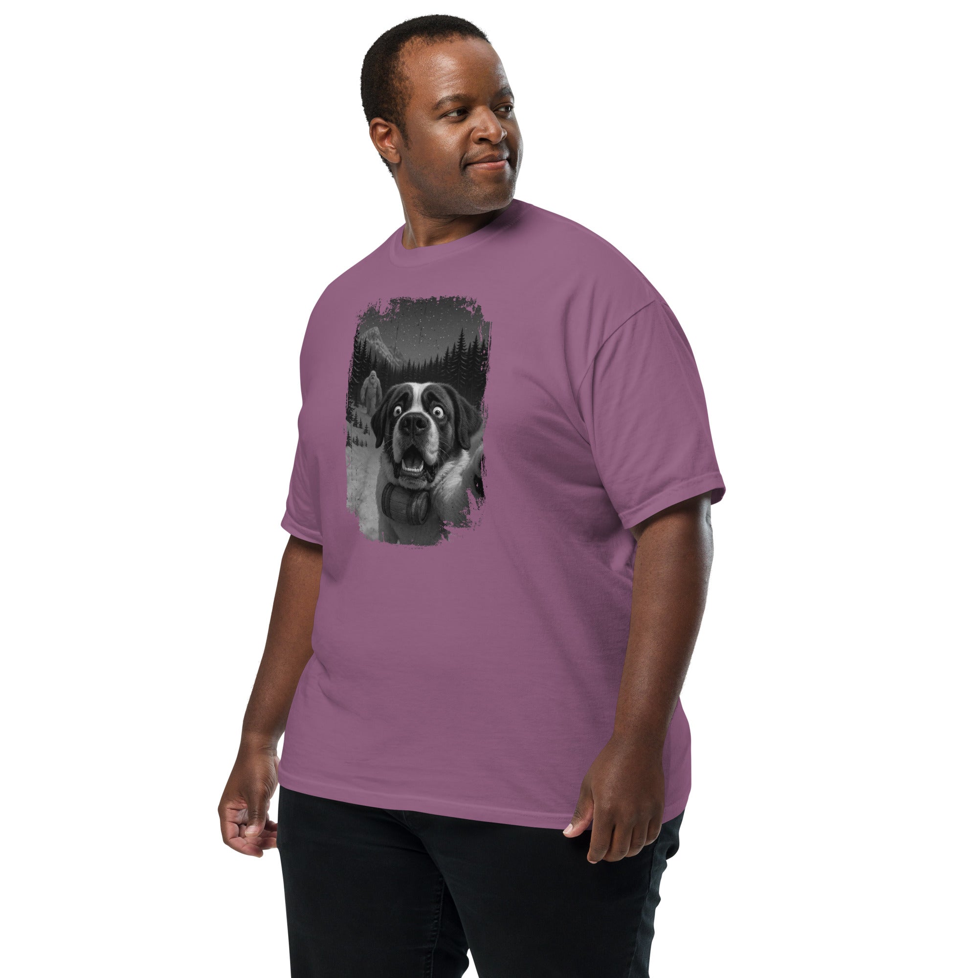 Abominable Snowman Saint Bernard Selfie T-shirt - Lucy + Norman