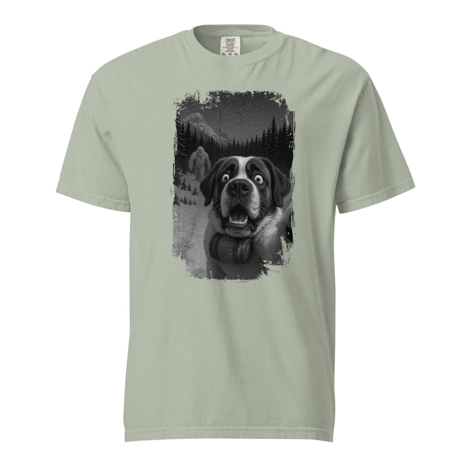 Abominable Snowman Saint Bernard Selfie T-shirt - Lucy + Norman