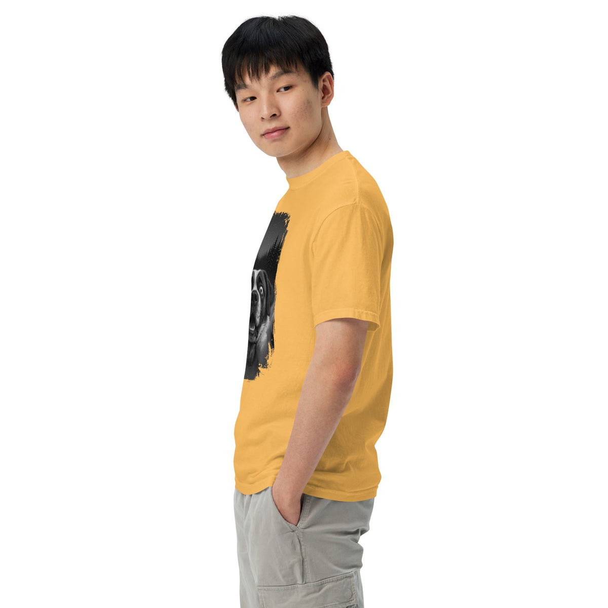 Abominable Snowman Saint Bernard Selfie T-shirt - Lucy + Norman