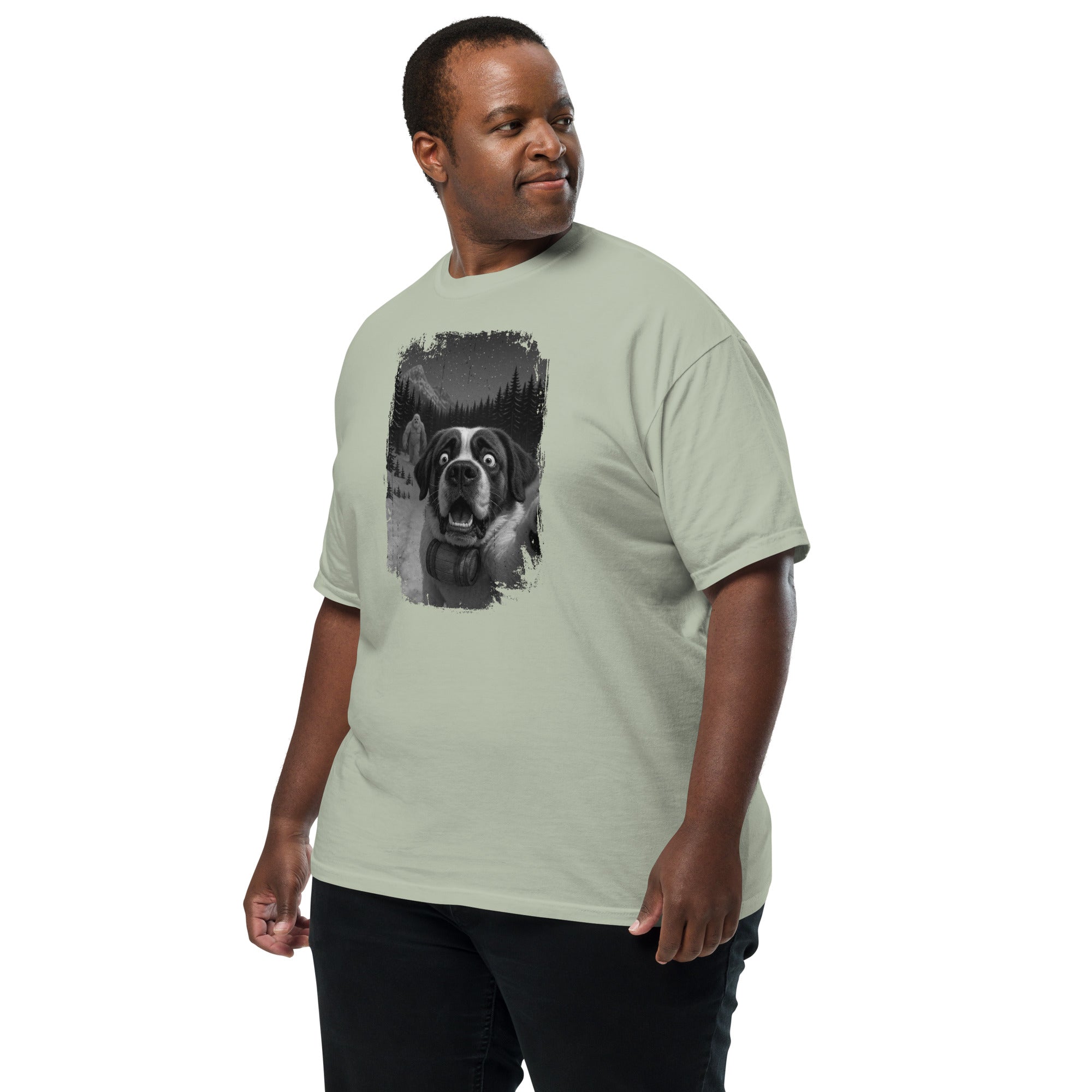 Abominable Snowman Saint Bernard Selfie T-shirt - Lucy + Norman