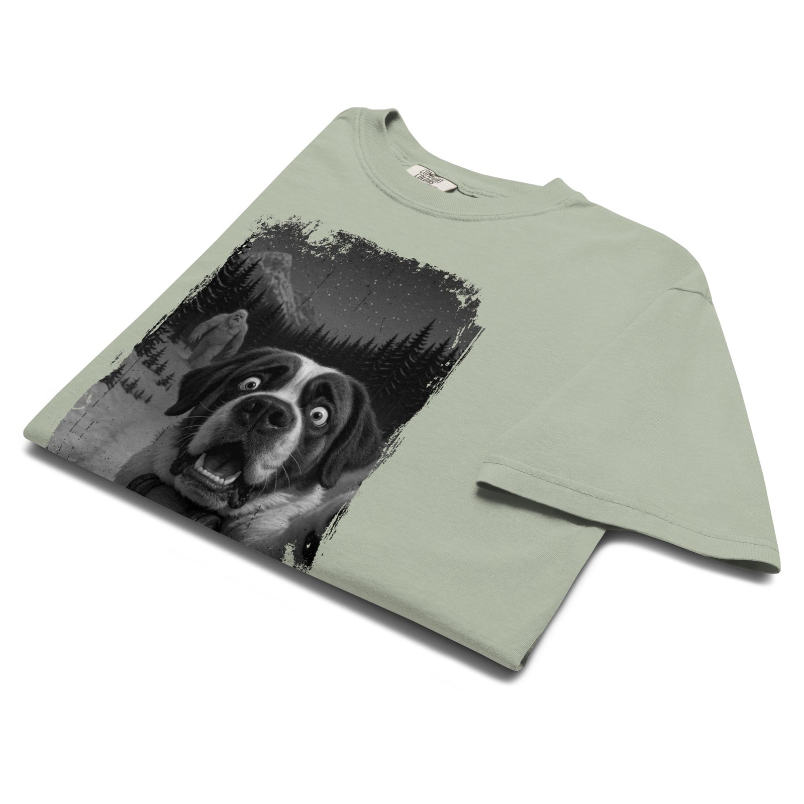 Abominable Snowman Saint Bernard Selfie T-shirt - Lucy + Norman